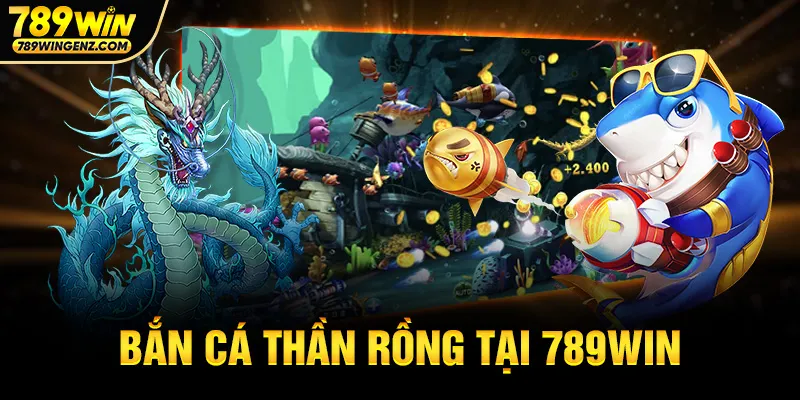 Boss rồng cháy sáng trong game bắn cá Thần Rồng 789Win.