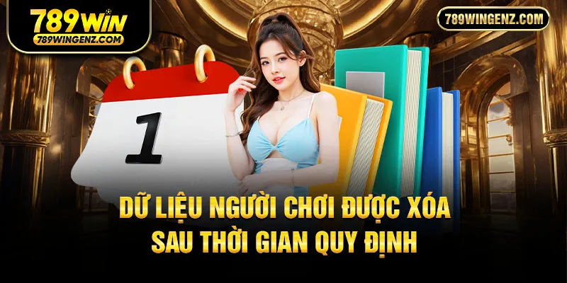 Chính sách bảo mật 789Win tự động xóa dữ liệu không hoạt động.